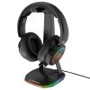 RAMPAGE Rampage Tower T14 RGB Headset Stand Black