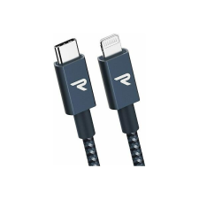 Rampow USB A - Lightning MFi adatkábel, 2m, szürke-fekete, RAB05 mobiltelefon kellék