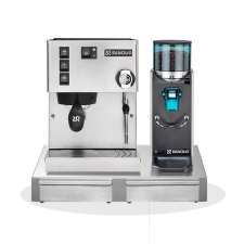 Rancilio SILVIA V6E kávégép+ ROCKY daráló + RANCILIO rozsdamentes acél alap kávéfőző