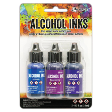 Ranger Alcohol Ink készlet , Tim Holtz® Alcohol Ink / Indigo/Violet Spectrum - (1 csomag) bélyegző