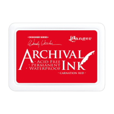 Ranger Bélyegzőpárna , Ranger Archival Ink / Carnation red - (1 db) bélyegző