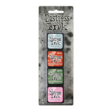 Ranger Mini Bélyegzőpárna készlet , Distress Mini Ink / Kit 16 - Tim Holtz (1 csomag) bélyegző