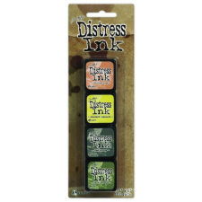 Ranger Mini Bélyegzőpárna készlet , Distress Mini Ink / Tim Holtz - Kit 10 (4 db) bélyegző