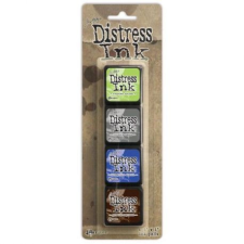 Ranger Mini Bélyegzőpárna készlet , Distress Mini Ink / Tim Holtz - Kit 14 (4 db) bélyegző