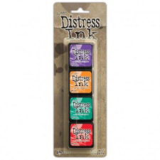 Ranger Mini Bélyegzőpárna készlet , Distress Mini Ink / Tim Holtz - Kit 15 (4 db) bélyegző
