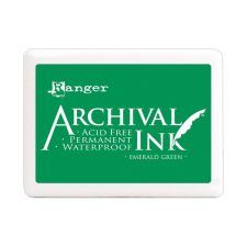 Ranger Óriás Bélyegzőpárna , Emerald green / Ranger Archival Ink Jumbo (1 db) bélyegző