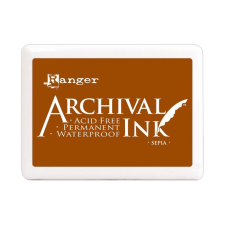 Ranger Óriás Bélyegzőpárna , Sepia / Ranger Archival Ink Jumbo (1 db) bélyegző