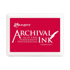 Ranger Óriás Bélyegzőpárna , Vermillion / Ranger Archival Ink Jumbo (1 db) bélyegző