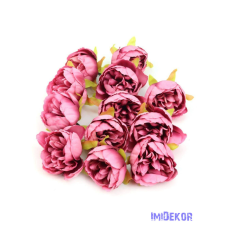  Ranunculus selyem fej 5cm 10db/csomag - Antik Pink dekorációs kellék