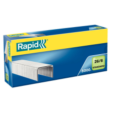 Rapid Rapid 26/6 STANDARD tűzőkapocs, horganyzott, 5000db/doboz gemkapocs, tűzőkapocs