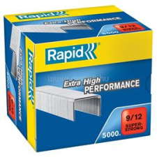 Rapid Superstrong 5000db/doboz 9/12 horganyzott tűzőkapocs (RAPID_24871400) gemkapocs, tűzőkapocs