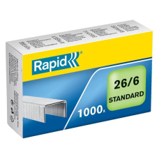  RAPID Tűzőkapocs, 26/6, horganyzott, RAPID &quot;Standard&quot; gemkapocs, tűzőkapocs