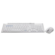 RAPOO 8210M Multi-mode wireless keyboard &amp; mouse White HU billentyűzet