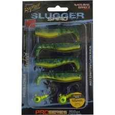 Rapture slugger shad set 55 yellow -and- blue 4+2db/csg, műcsali szett csali