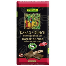Rapunzel Bio keserű csokoládé kakaó crunch 70% (80 g) kávé