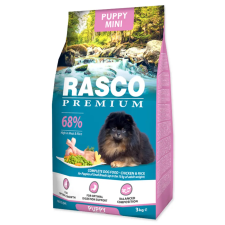  RASCO Prémium kölyök / junior kicsi 68% hússal 1kg jutalomfalat kutyáknak