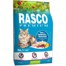  Rasco Premium száraztáp ivartalanított macskáknak, tonhal áfonyával, vizitorma kivonattal 2kg macskaeledel
