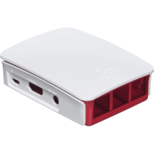 Raspberry PI 3B/3B+ Számítógépház - Fehér/Piros (RB-CASE+06) számítógép ház