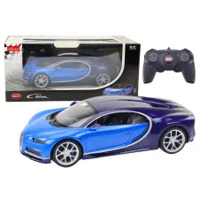 Rastar 19802 RC auto Bugatti Chiron 1:14, kék távirányítós modell