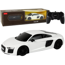 Rastar Autó R/C Audi R8 1:24 Rastar White autópálya és játékautó