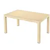  Rattan Asztal 150X90 Cm Cappuccino