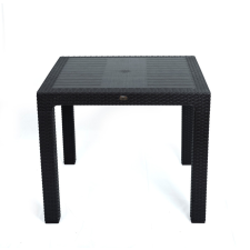  Rattan Asztal 90X90 Cm Antracit kerti bútor