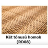 Rattan Polirattan virágtartó láda 46x46x46 cm két tónusú homok növénytartó kaspó rozsdamentes éllel
