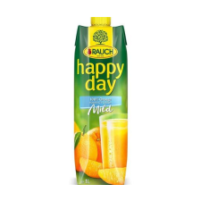  RAUCH Gyümölcslé, 100%, 1l, RAUCH &quot;Happy day&quot;, narancs mild C vitaminnal üdítő, ásványviz, gyümölcslé