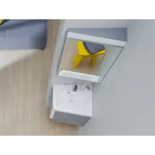 Ravak 10° fürdőszobai tükör 55, jobb, szürke fürdőszoba bútor