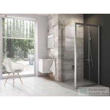 Ravak BLIX BLDP2+BLPS 110x100 cm-es tolóajtós zuhanykabin,szatén/transparent 0PVD0U00Z1SET110BLPS100 kád, zuhanykabin