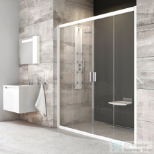 Ravak BLIX BLDP4 -140 140 cm-es tolóajtó,Fehér+Transparent 0YVM0100Z1 kád, zuhanykabin
