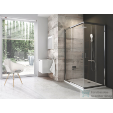 Ravak BLIX BLRV2K+BLRV2K 90x90 cm-es tolóajtós,sarokbelépős zuhanykabin,króm/transparent 1XV70C00Z1SET9090 kád, zuhanykabin