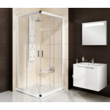 Ravak BLRV2-90 (krómhatású+Transparent), komplett kád, zuhanykabin