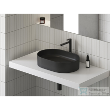 Ravak Ceramic 550 SLIM O kerámia mosdó,matt fekete XJX0D155000 szaniter