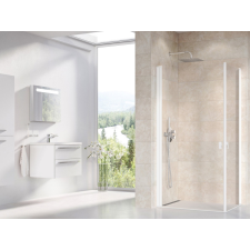 Ravak Chrome CRV1-100 zuhanyajtó matt fehér+transparent (1 oldal) kád, zuhanykabin