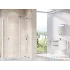 Ravak CHROME CRV1+CRV2 90x120 cm-es nyílóajtós,sarokbelépős zuhanykabin,szatén/transparent 1QV70U01Z1SET90CRV2120 kád, zuhanykabin