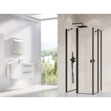 Ravak Chrome CRV2-100 zuhanyajtó fekete+transparent (1 oldal) kád, zuhanykabin