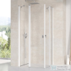 Ravak CHROME CRV2-110 110 cm-es nyíló zuhanyajtó (csak az egyik oldal),Fehér+transparent 1QVD0100Z1