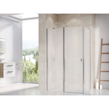 Ravak Chrome CRV2+CPS 110x100 zuhanykabin krómhatású+matelux (Tejüveg) kád, zuhanykabin