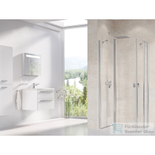 Ravak CHROME CRV2+CRV2 100x120 cm-es nyílóajtós,sarokbelépős zuhanykabin,króm/transparent 1QVA0C00Z1SET100120 kád, zuhanykabin