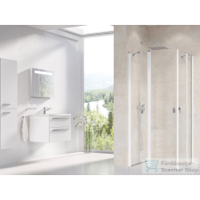 Ravak CHROME CRV2+CRV2 110x120 cm-es nyílóajtós,sarokbelépős zuhanykabin,fehér/transparent 1QVD0100Z1SET110120 kád, zuhanykabin