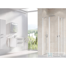 Ravak CHROME CRV2+CRV2 80x80 cm-es nyílóajtós,sarokbelépős zuhanykabin,fehér/transparent 1QV40100Z1SET8080 kád, zuhanykabin