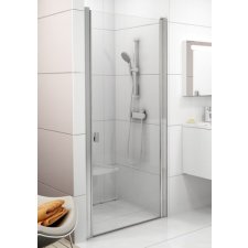 Ravak Chrome CSD1-80 egyrészes zuhanyajtó szatén kerettel, transparent edzett biztonságiüveggel kád, zuhanykabin