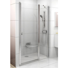 Ravak Chrome CSD2-100 kétrészes zuhanyajtó fehér kerettel, transparent edzett biztonságiüveggel kád, zuhanykabin