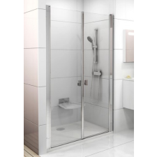 Ravak Chrome CSDL2-120 kétrészes zuhanyajtó krómhatású kerettel, transparent edzett biztonságiüveggel kád, zuhanykabin