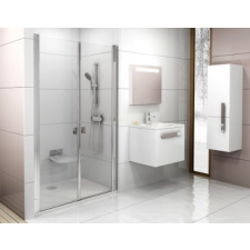 Ravak CSDL2-90 (fényes alumínium+transparent) kád, zuhanykabin