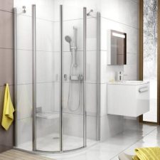 Ravak CSKK4 90 zuhanykabin szatén+ transparent ( 3Q170U00Z1 ) kád, zuhanykabin