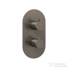 Ravak Espirit falsík alatti termosztátos kád/zuhanycsaptelep,Graphite brushed X070323 csaptelep