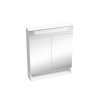Ravak MC CLASSIC II 600 60x76x14 cm-es tükrös szekrény LED világítással, kapcsoló nélkül,fehér X000001469