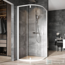 Ravak Nexty NSKK3-100 100x100x195 cm-es íves zuhanykabin nyíló ajtóval,Fehér/Fehér/Transparent,3O6AA101Z1 kád, zuhanykabin